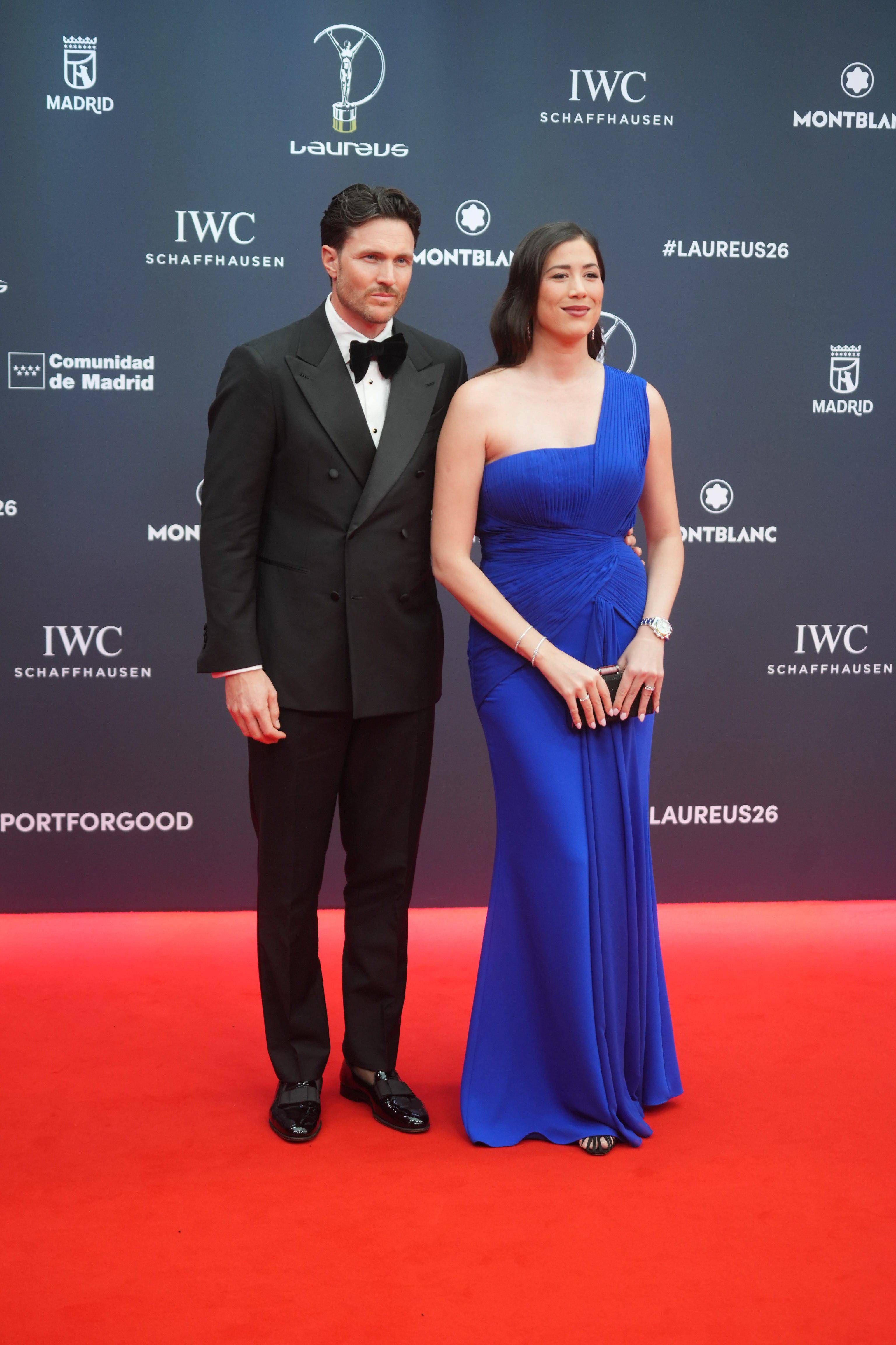 Garbiñe Muguruza y Arthur Borges