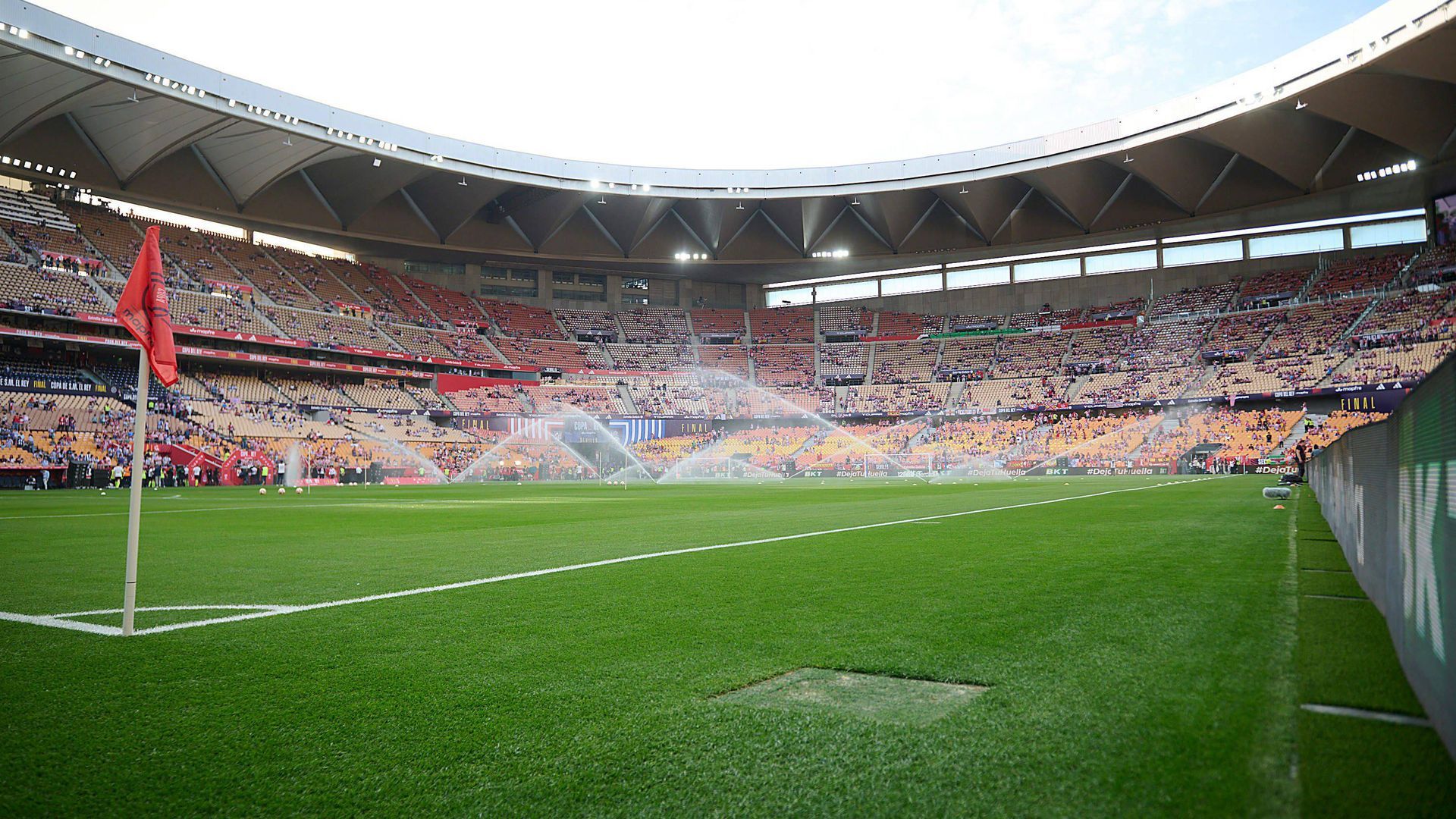 Gradas de La Cartuja en la final de Copa del Rey