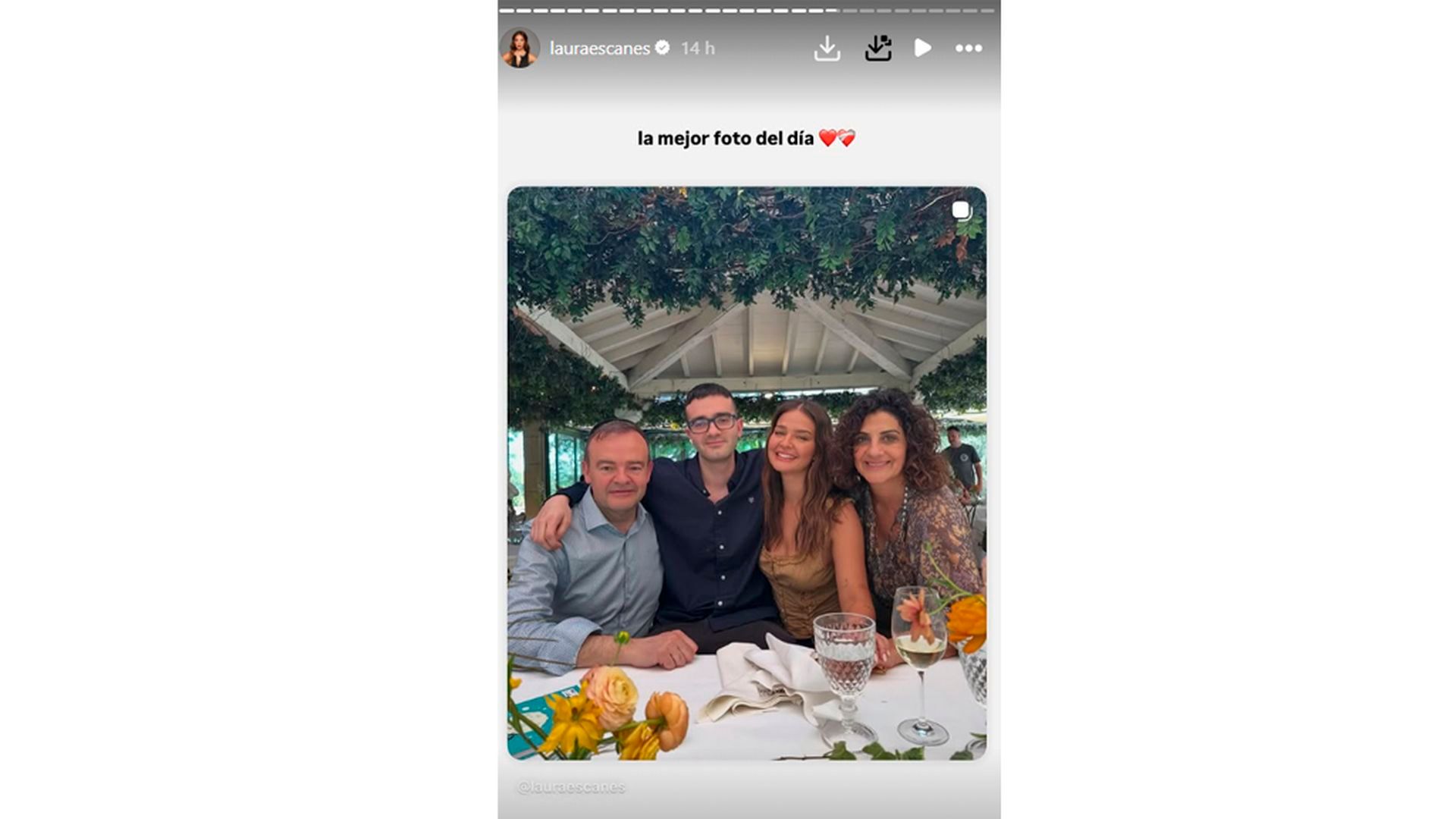 La foto familiar de Laura Escanes