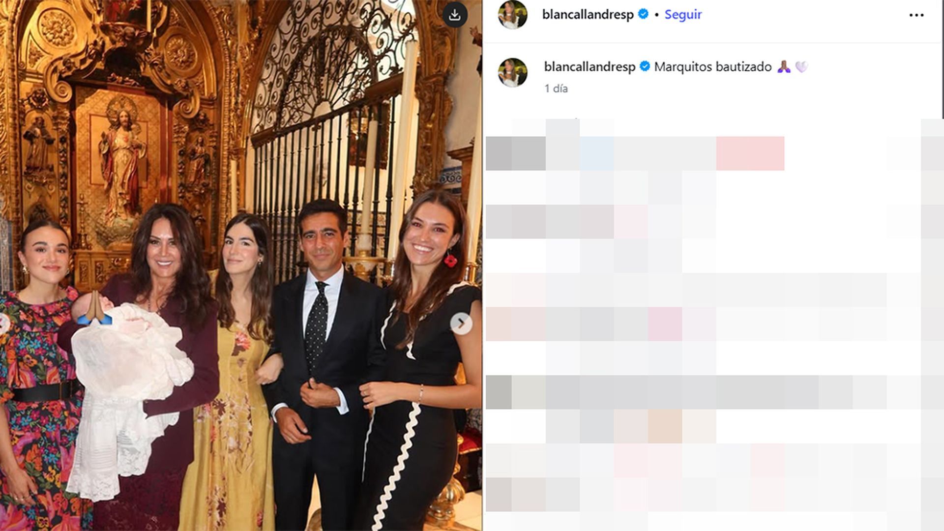 Las fotos del bautizo de Marcos