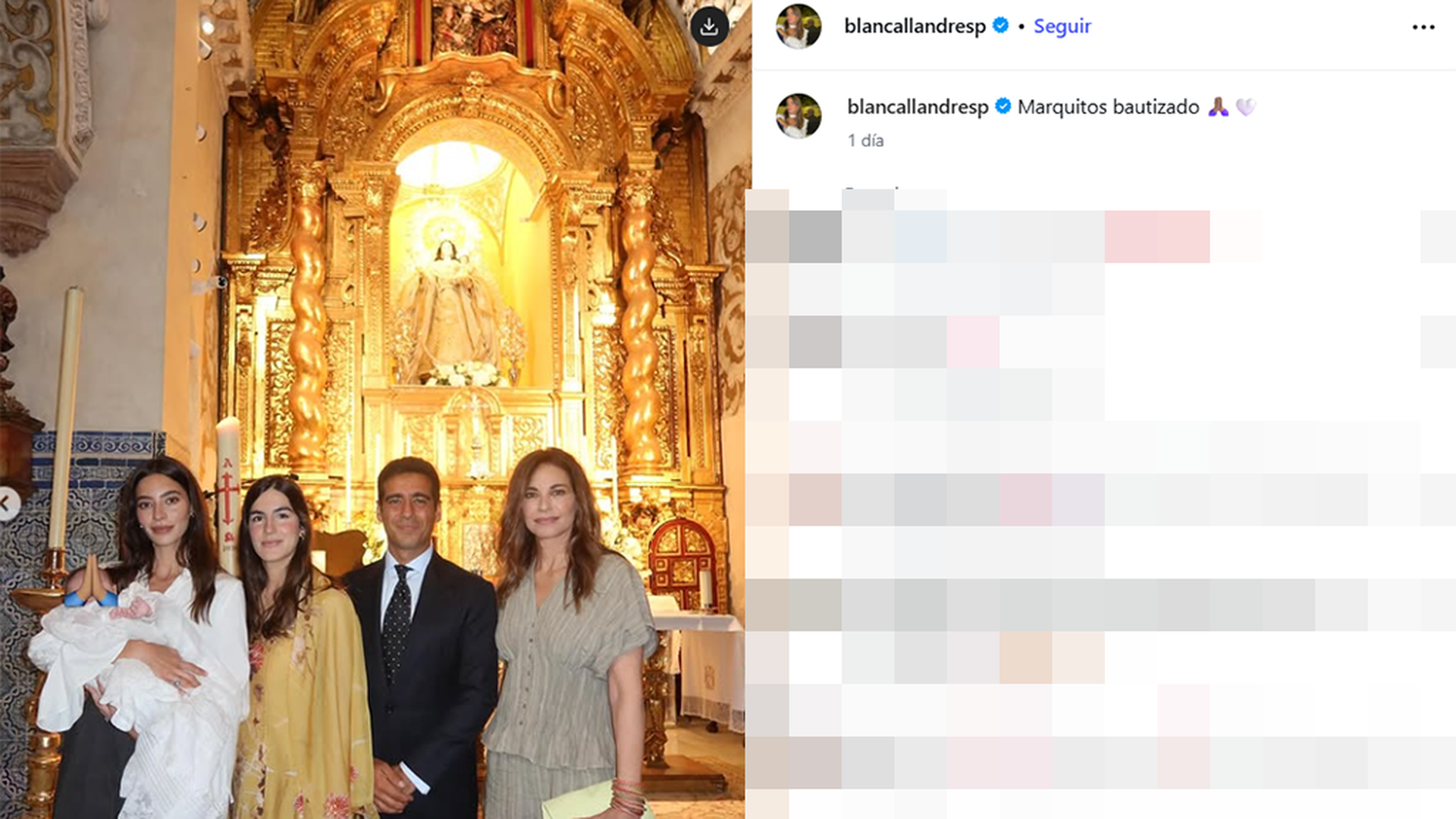 Las fotos del bautizo de Marcos