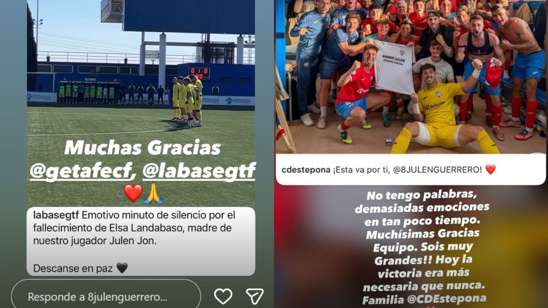 Las primeras palabras de Julen Guerrero tras la muerte de su mujer