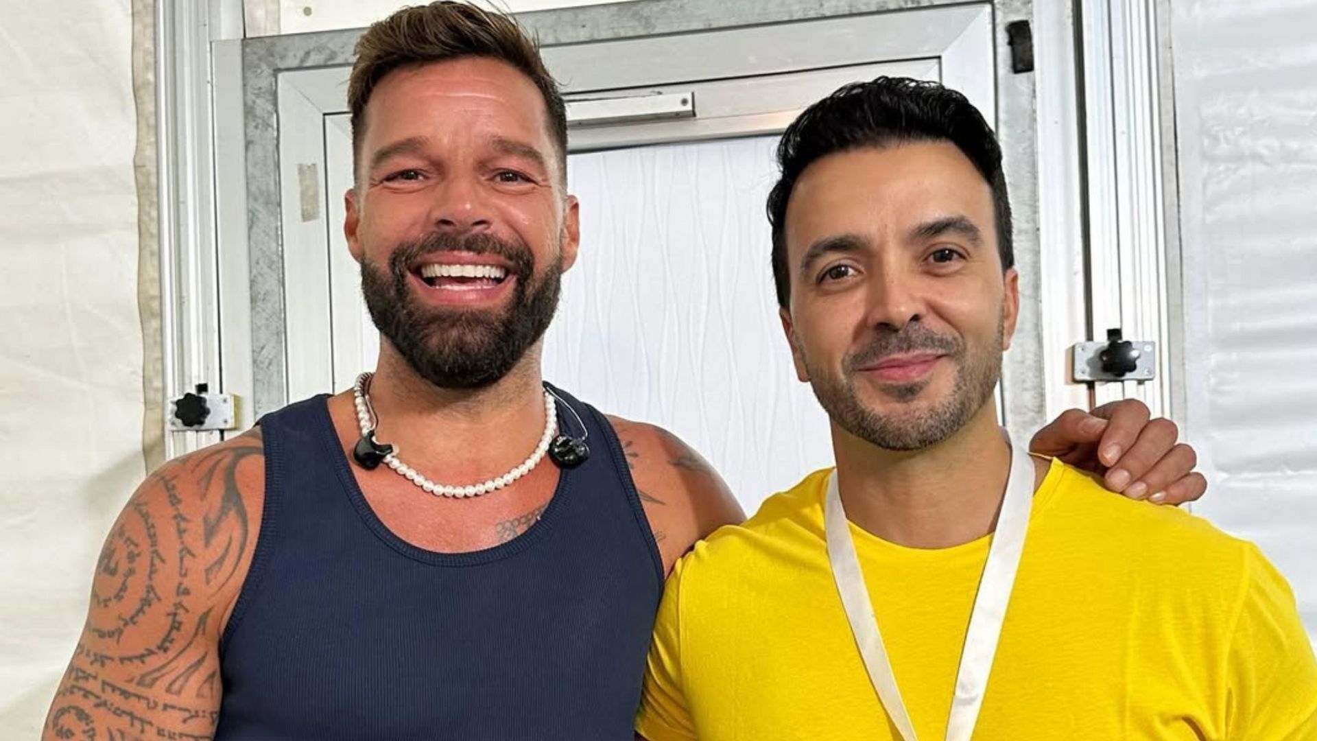 Luis Fonsi junto a Ricky Martin