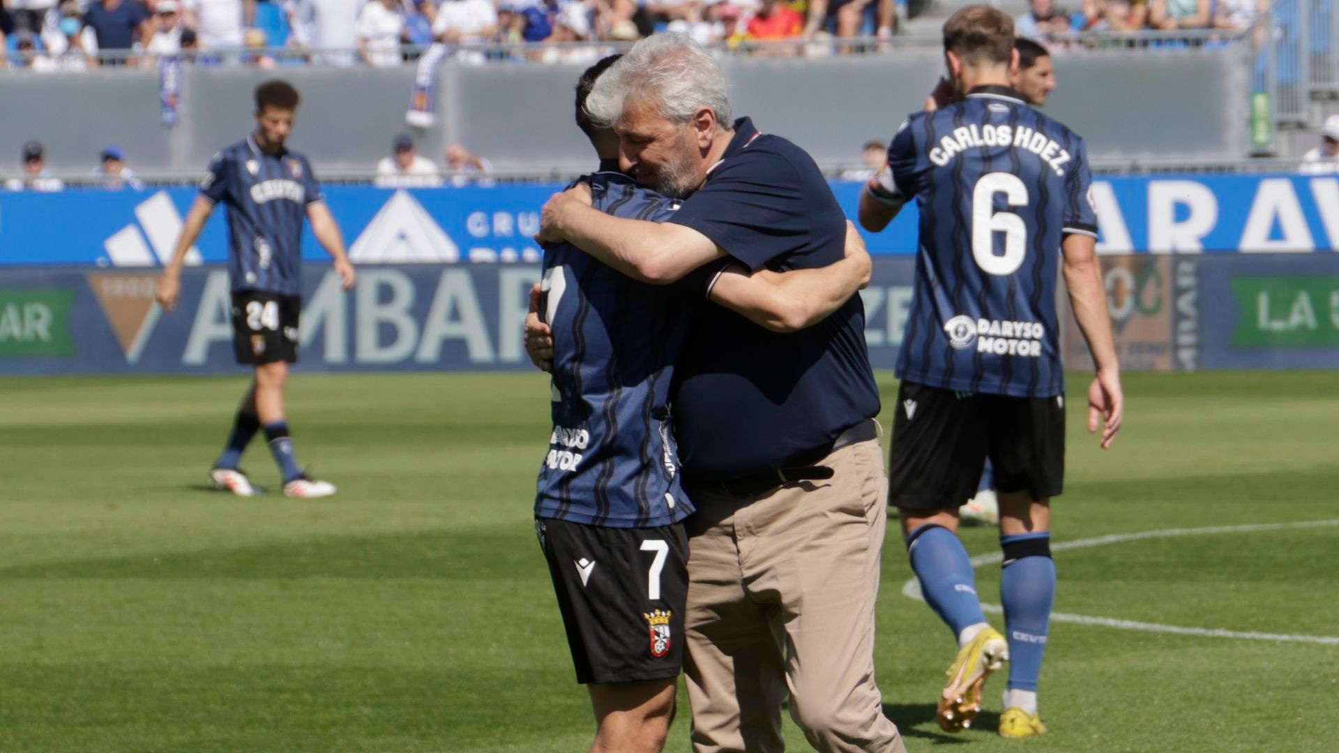 Nayim, antes del Real Zaragoza - Ceuta.