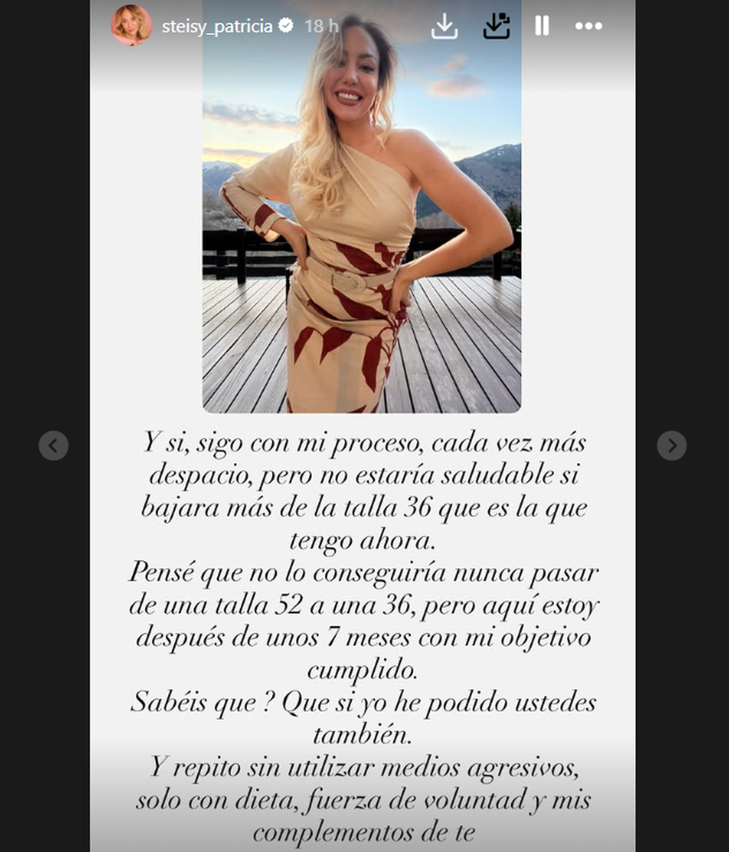 Patricia Steisy habla de su cambio físico