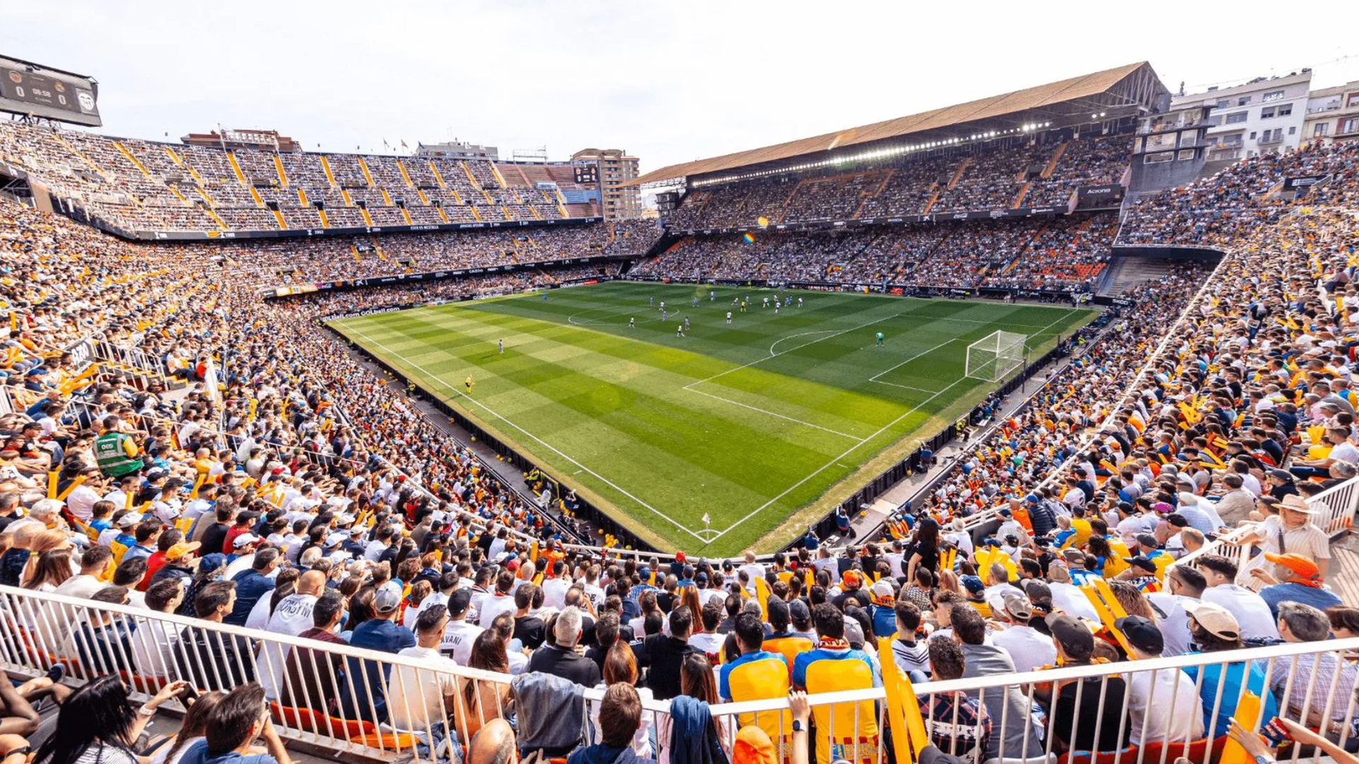 Afición del Valencia CF en Mestalla