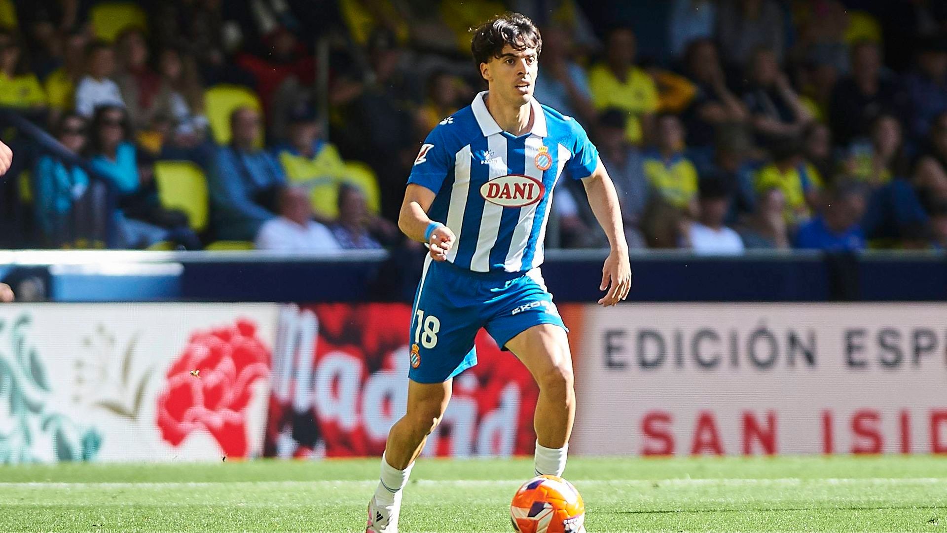 Álvaro Aguado, durante su etapa en el Espanyol.