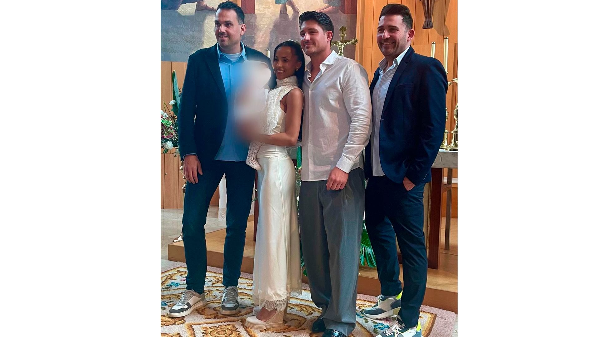 El 'look' de Jeimy Báez para el bautizo de su hijo