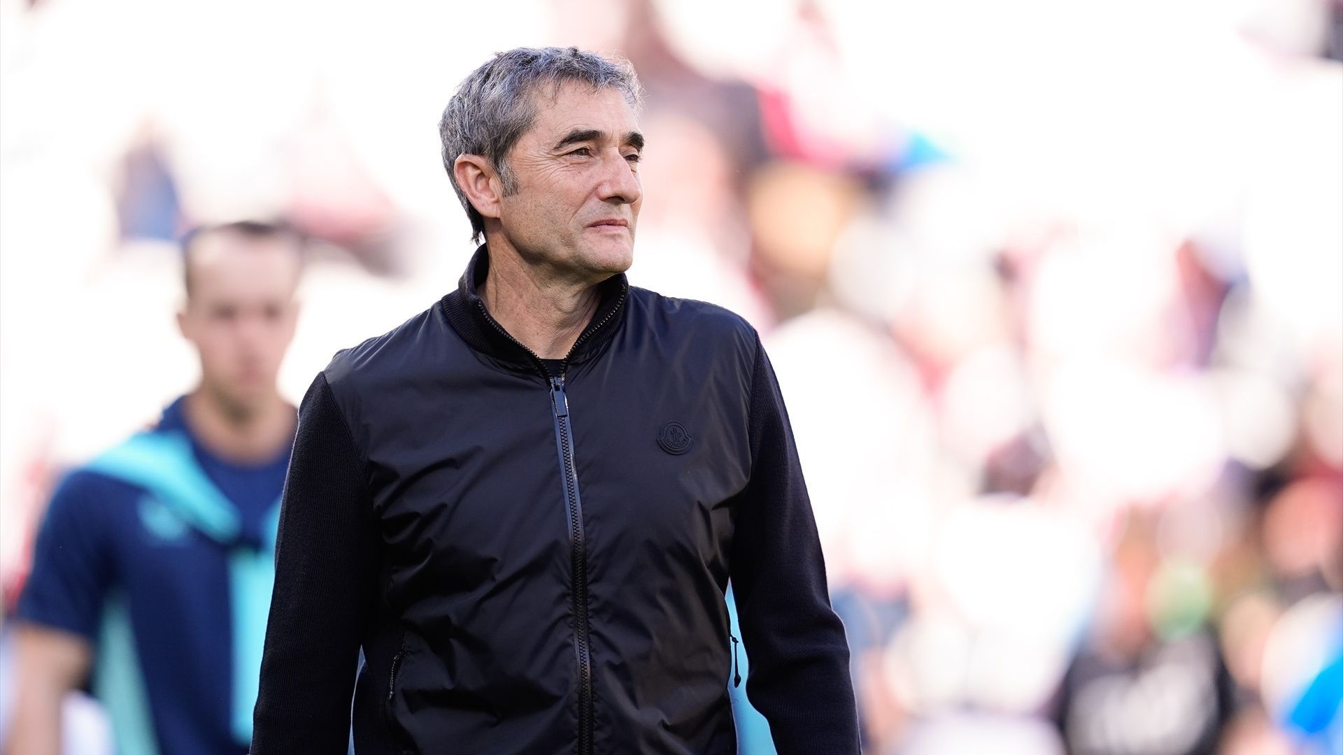 El técnico del Athletic Club Ernesto Valverde en un partido de LALIGA