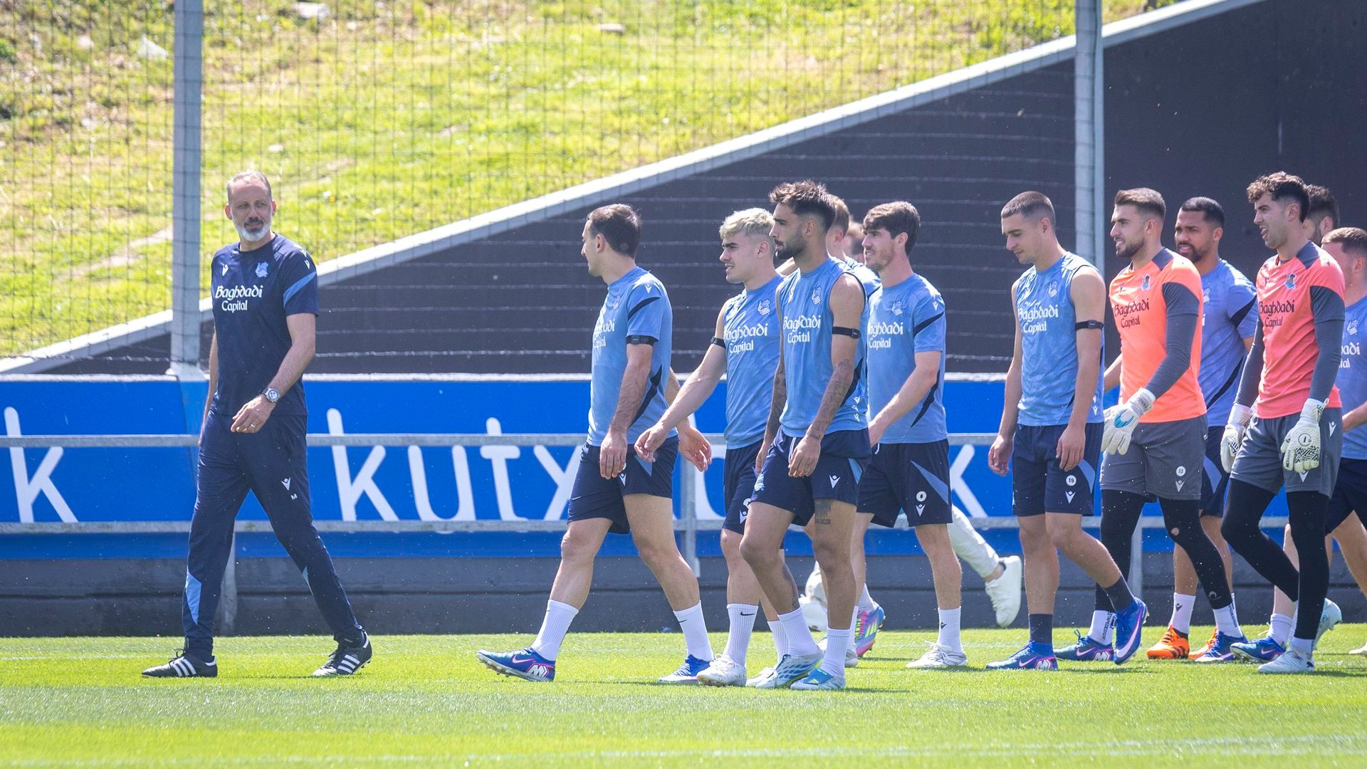 Entrenamiento de la Real Sociedad en Zubieta.
