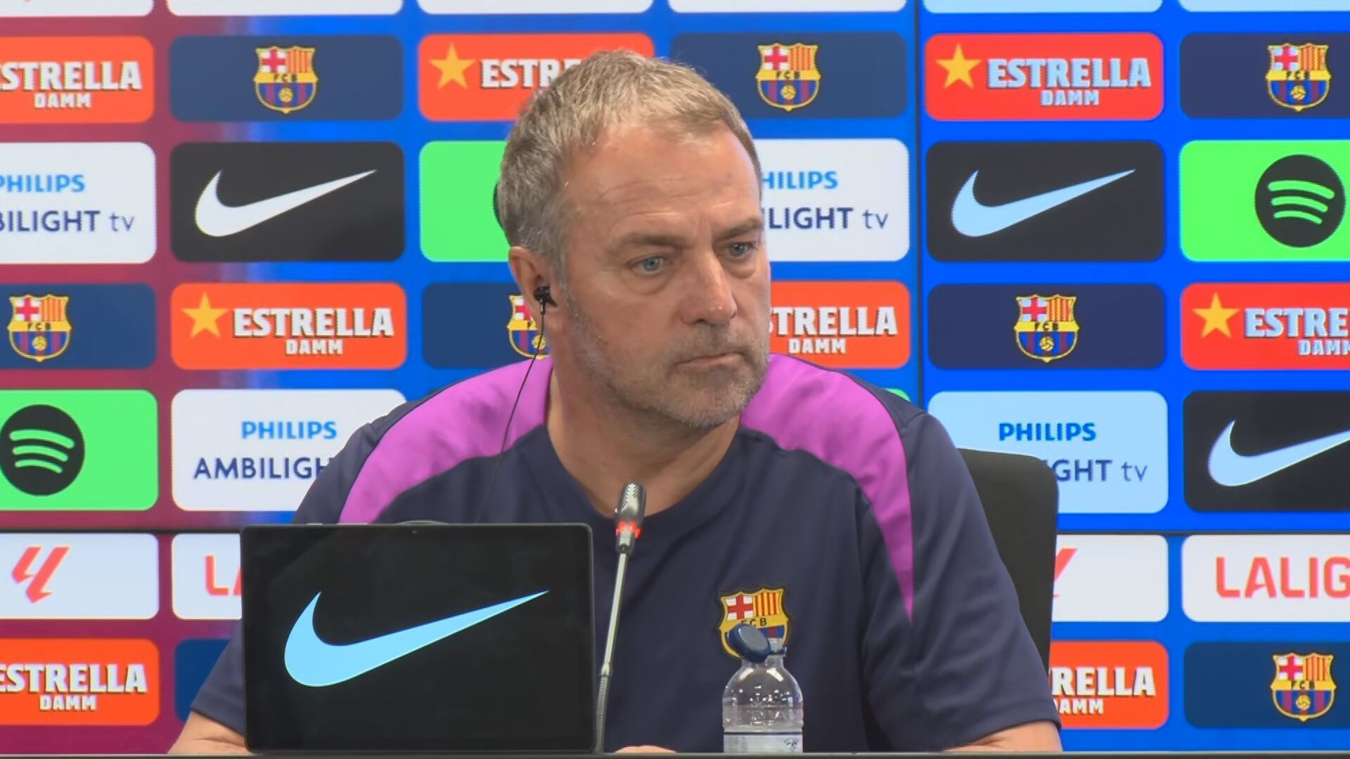 Hansi Flick, en la rueda de prensa previa al partido contra el Celta