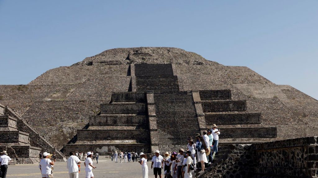 Imágenes del tiroteo de las pirámides de Teotihuacán, México, donde han muerto dos personas