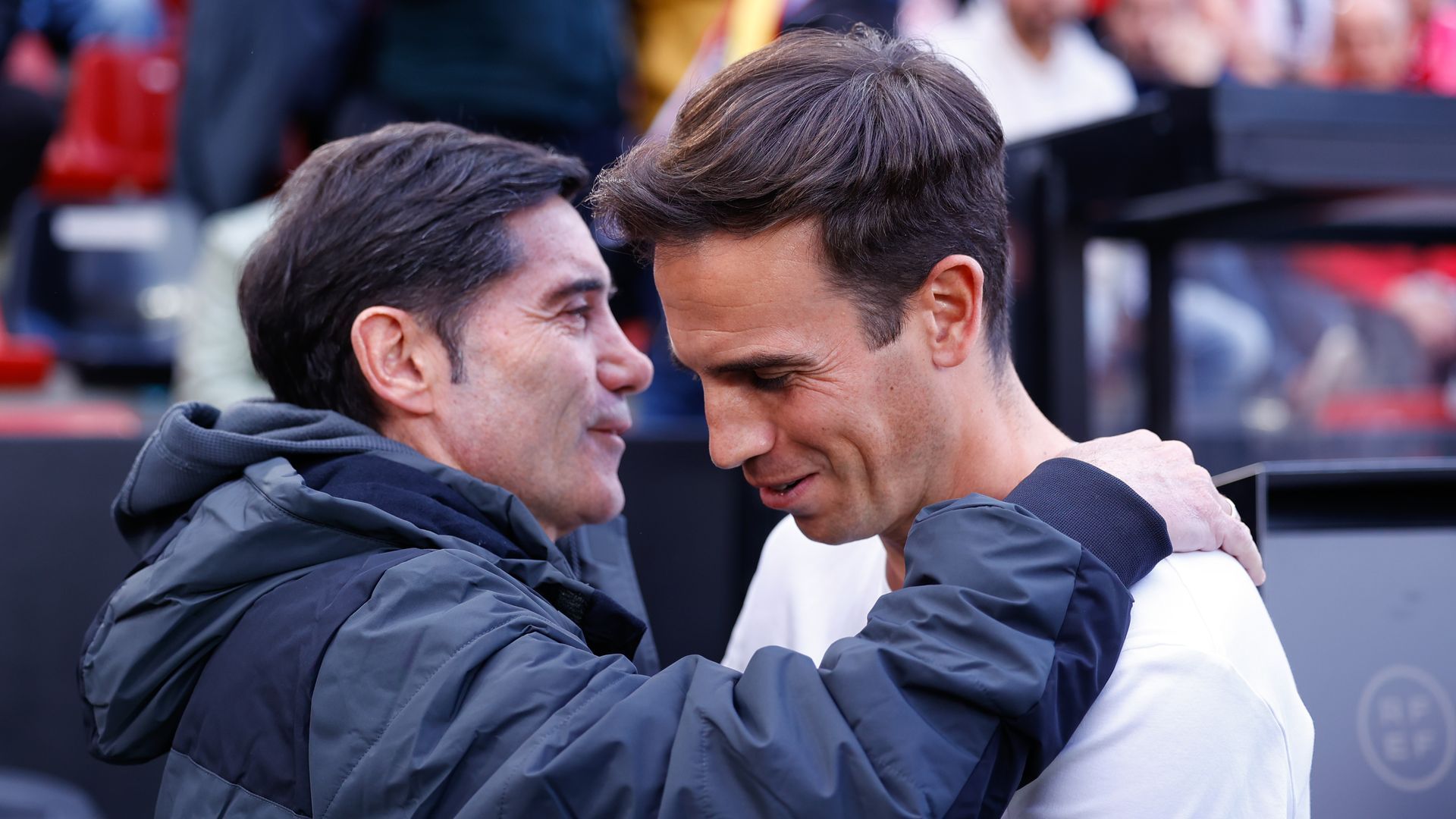 Iñigo Pérez con Marcelino