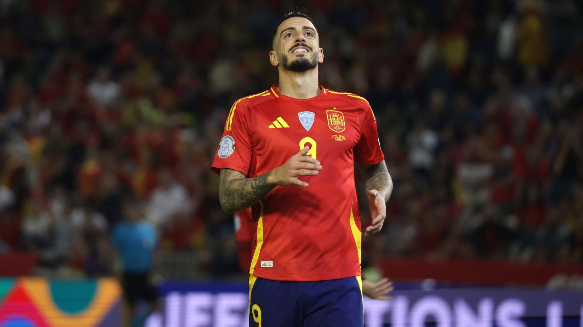 Joselu Mato, con la Selección