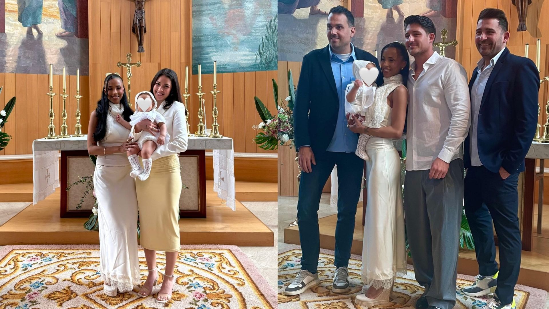 Las fotos del bautizo del  hijo de Yulen Pereira y Jeimy Báez