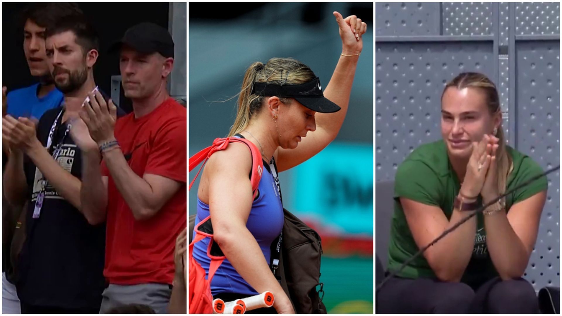 Paula Badosa, David Broncano y Sabalenka