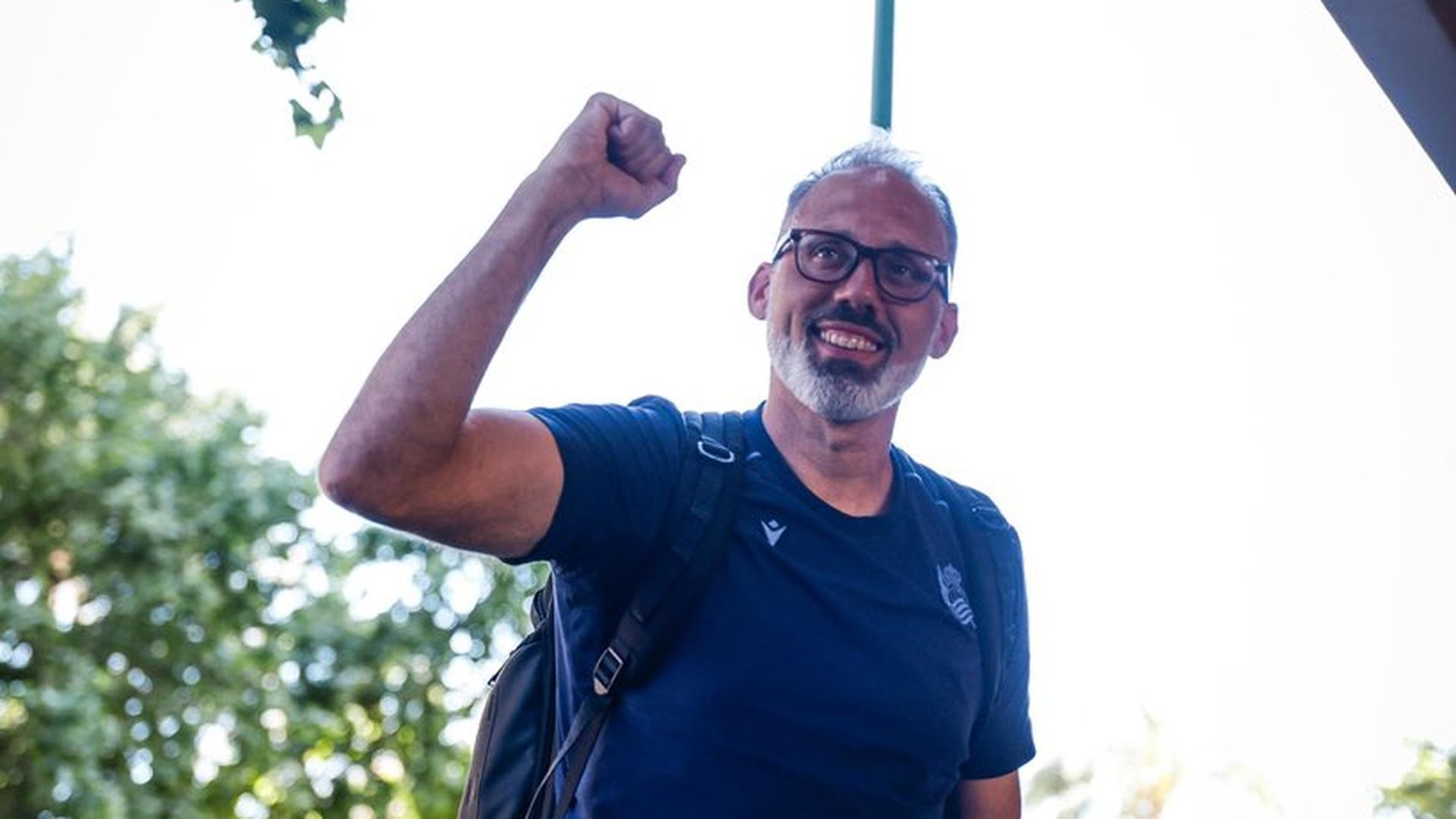 Pellegrino Matarazzo alza el puño en Sevilla