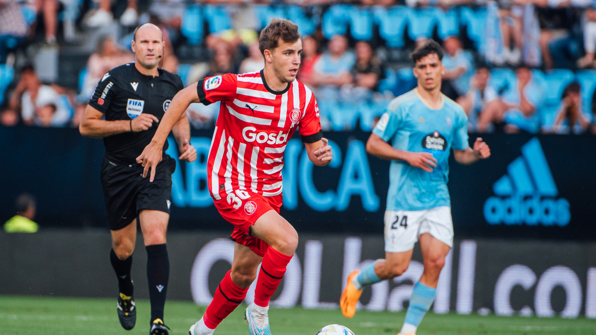 Ricard Artero, en un partido con el Girona
