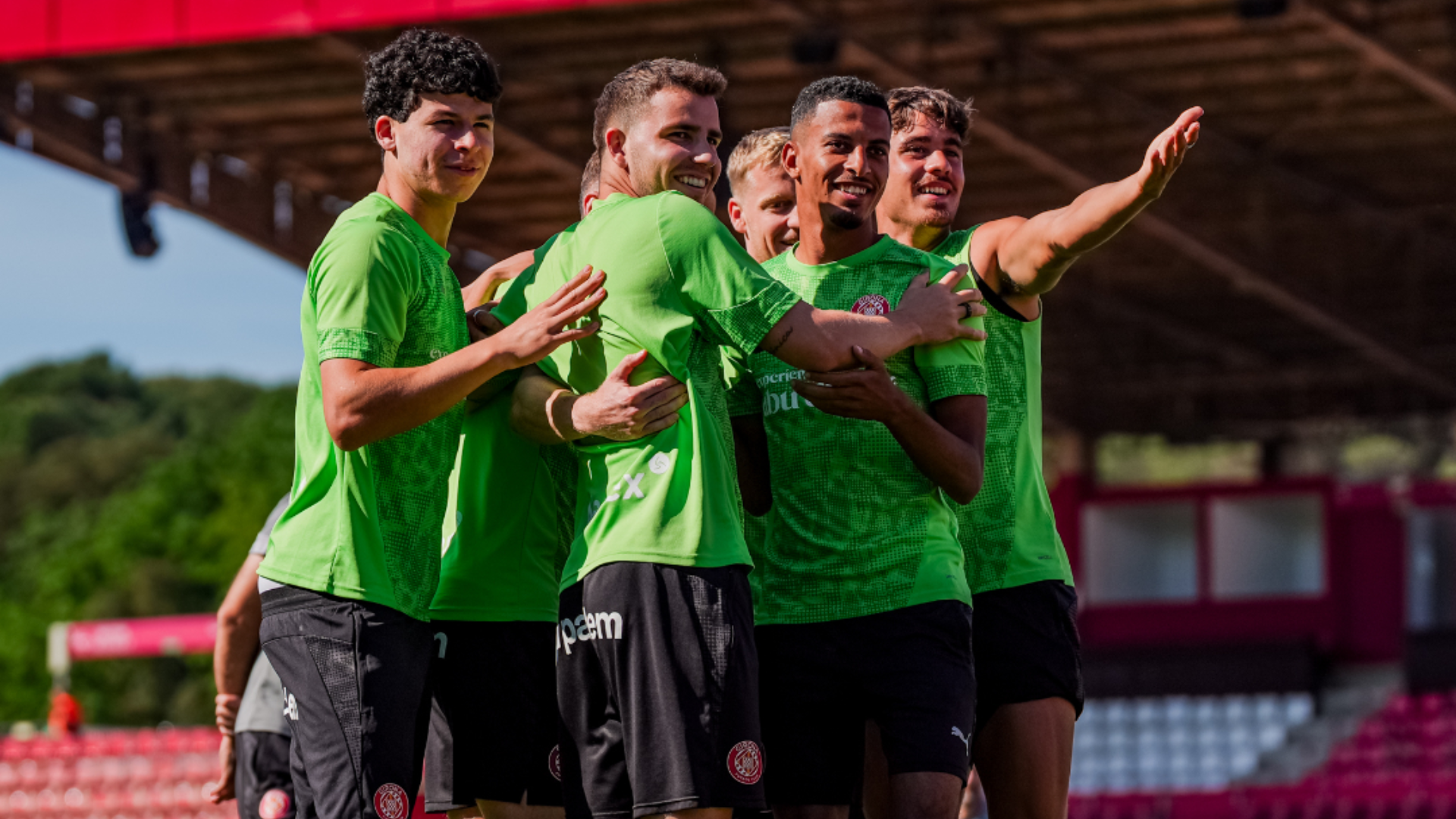 Ricard Artero, en una sesión con el Girona