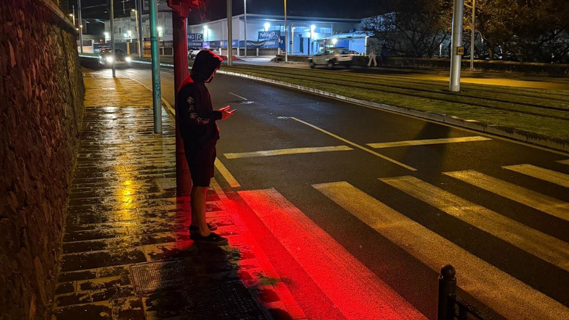 Semáforos para evitar atropellos en La Laguna, Tenerife