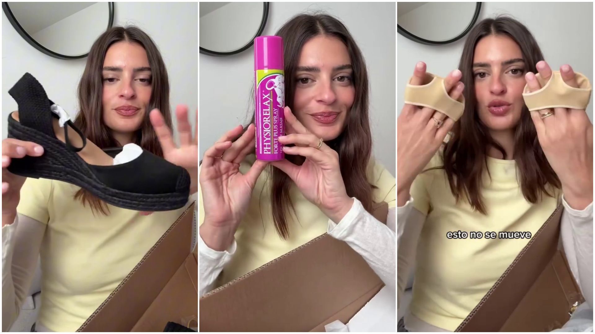 Susana Molina presenta a sus tres grandes aliados para el cuidado de sus pies en la Feria