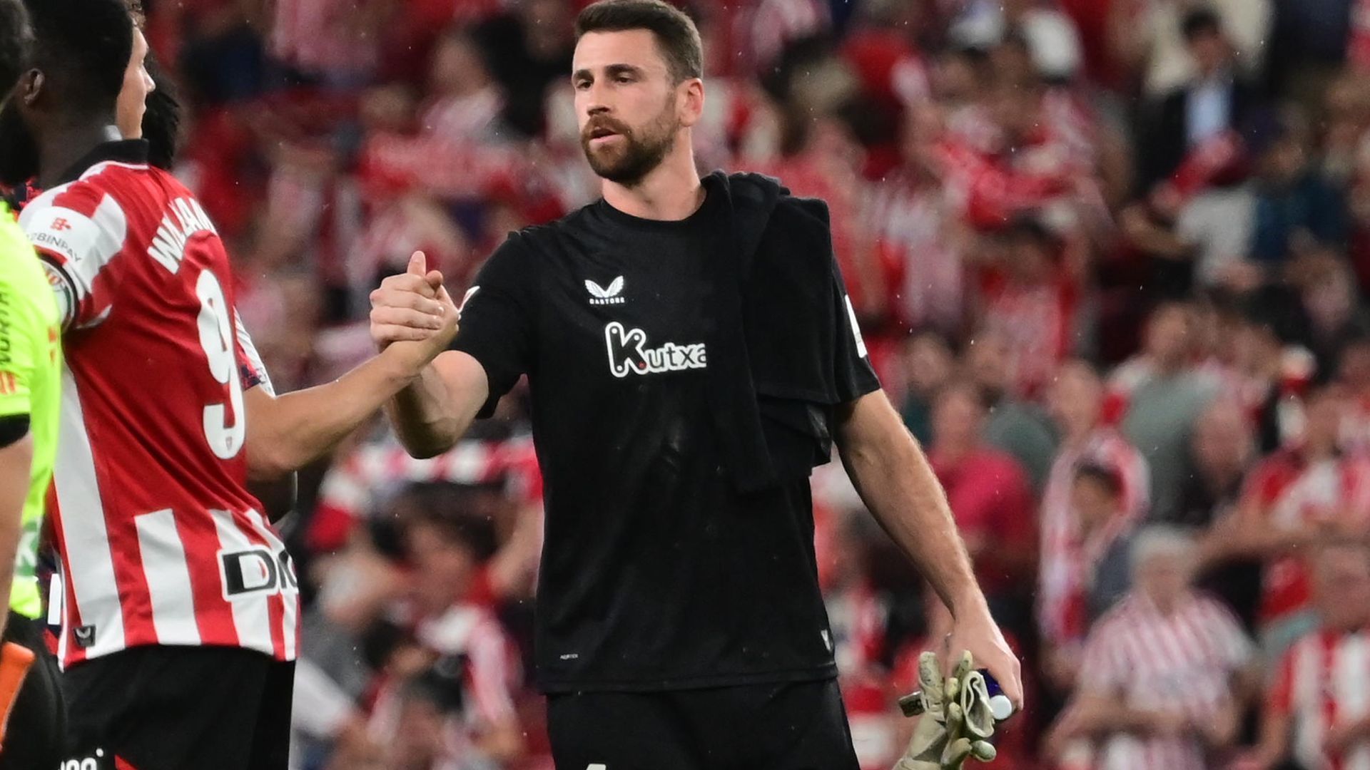 Unai Simón, durante el Athletic - Osasuna.