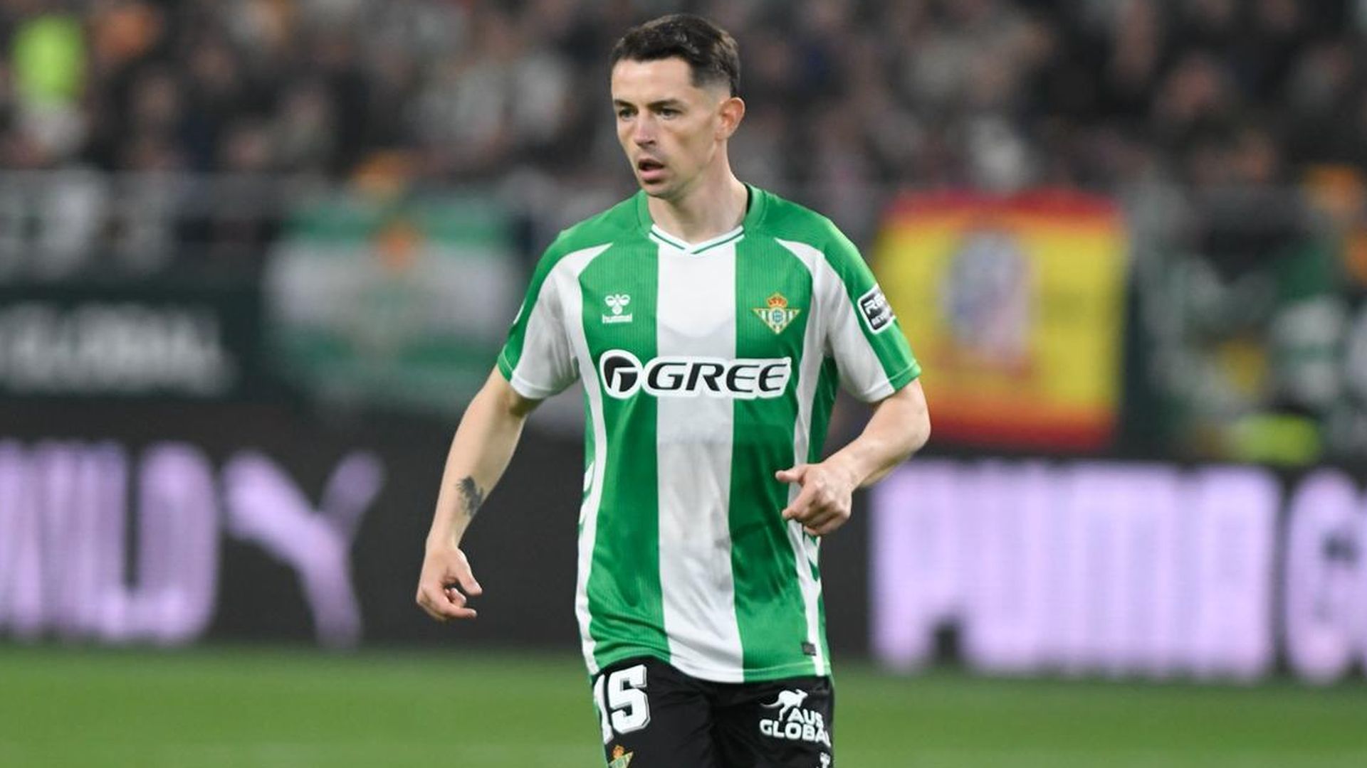 Álvaro Fidalgo, en su debut con el Betis