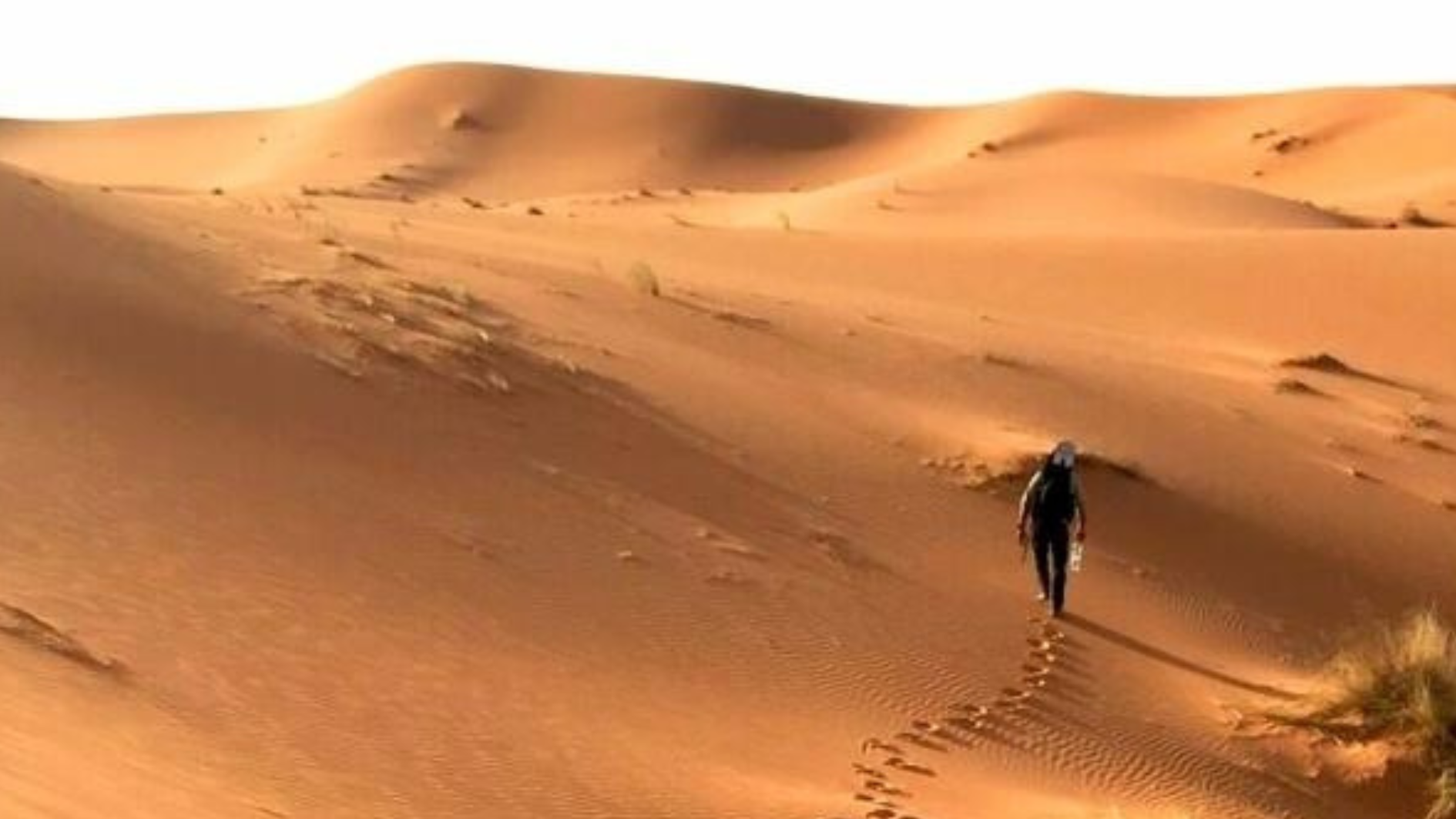 Carlos Vico, durante una de sus expediciones por el desierto