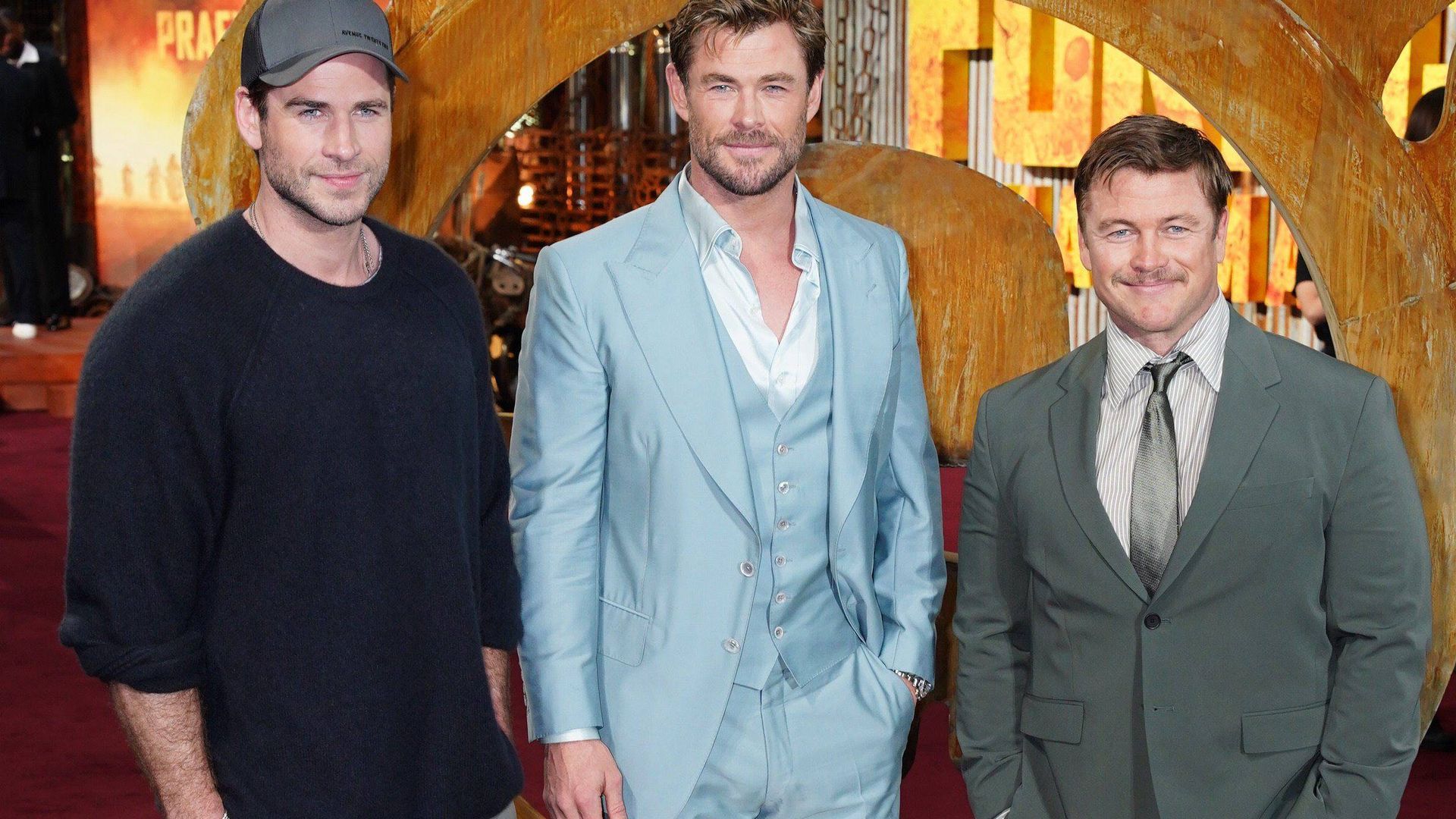 Chris Hemsworth, con sus dos hermanos, Liam y Luke, cuñados de Elsa Pataky