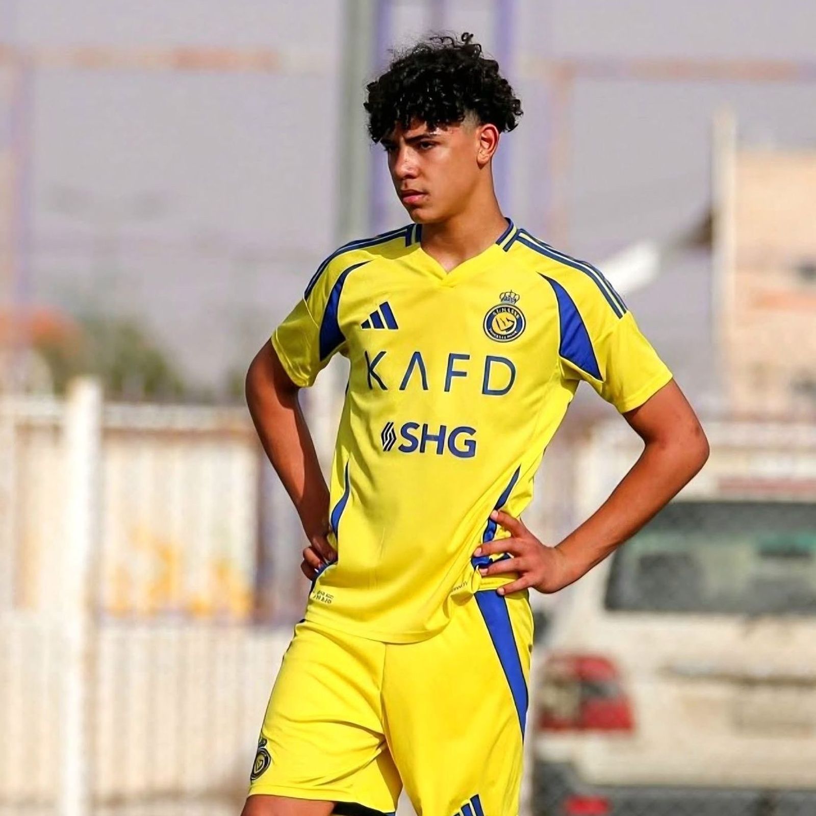 Cristiano Ronaldo Jr. con el equipo sub 15 de Al-Nassr esta temporada