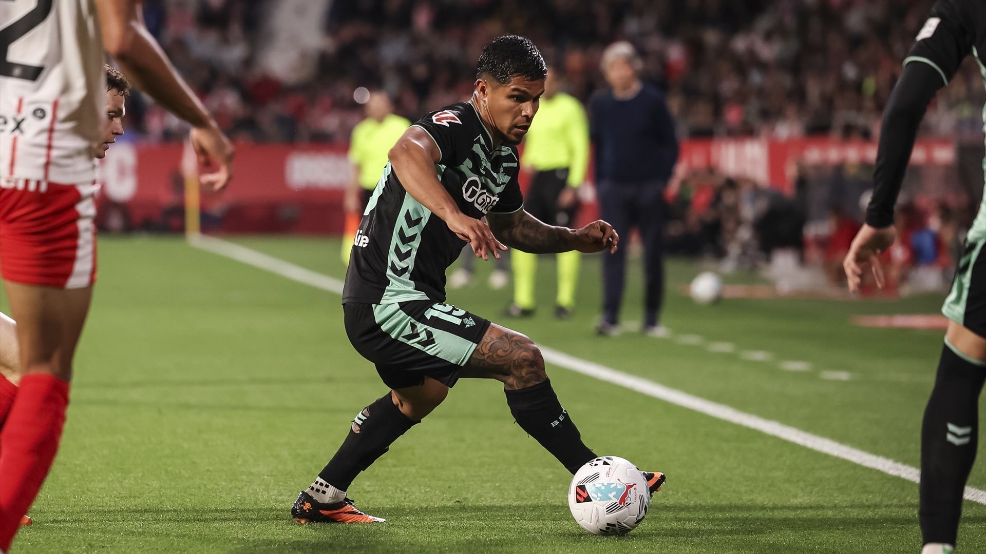 Cucho Hernández, en el Girona - Betis