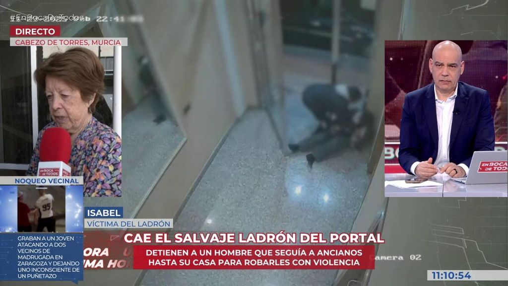 Detienen al salvaje ladrón del portal: seguía a ancianos hasta su casa y les robaba con violencia en Murcia
