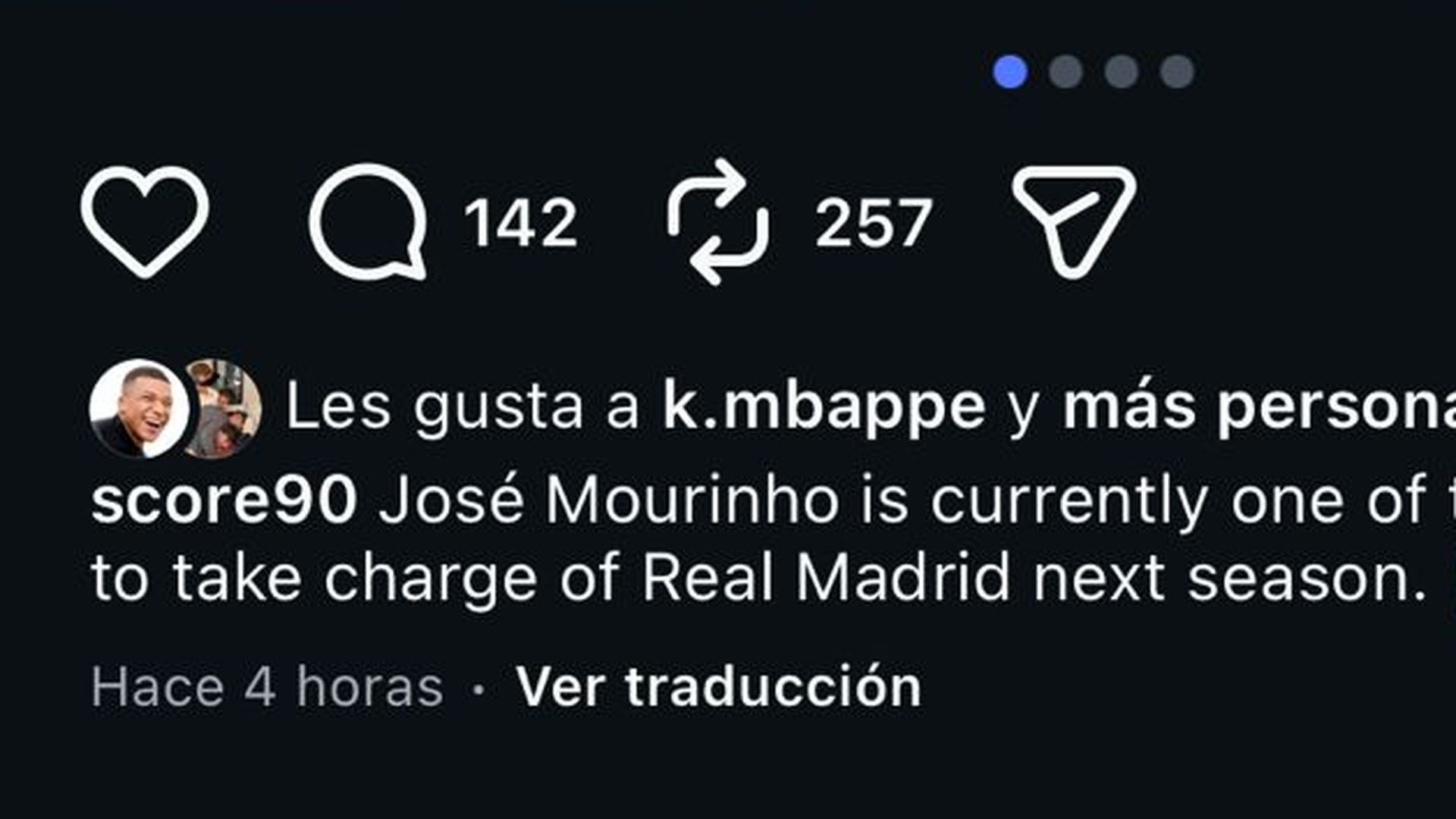 El ‘like’ viral de Mbappé que acerca a Mourinho al Real Madrid