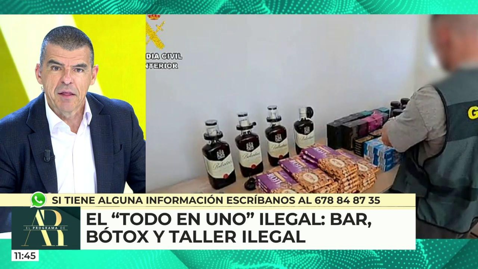 El "todo en uno" ilegal: bar, bótox y taller clandestino
