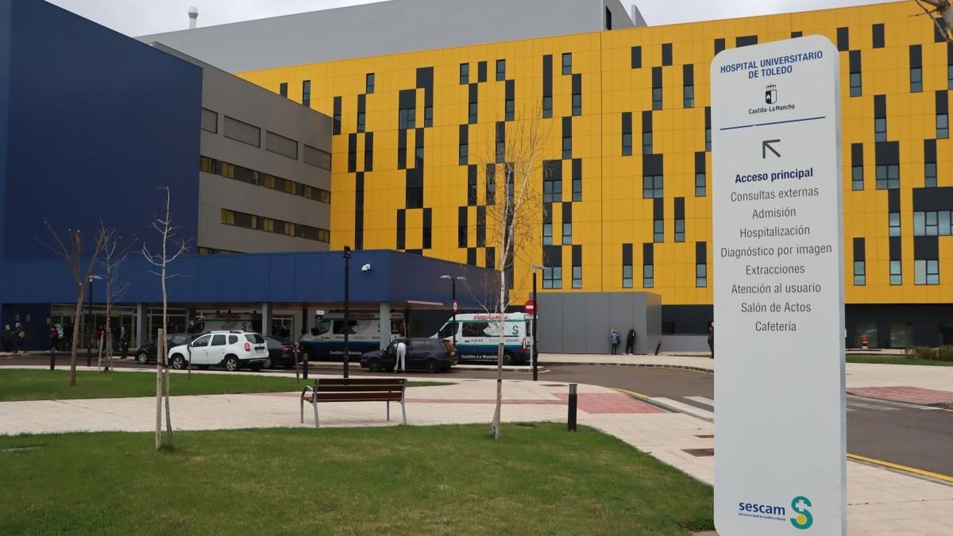 Fachada del Hospital Universitario de Toledo