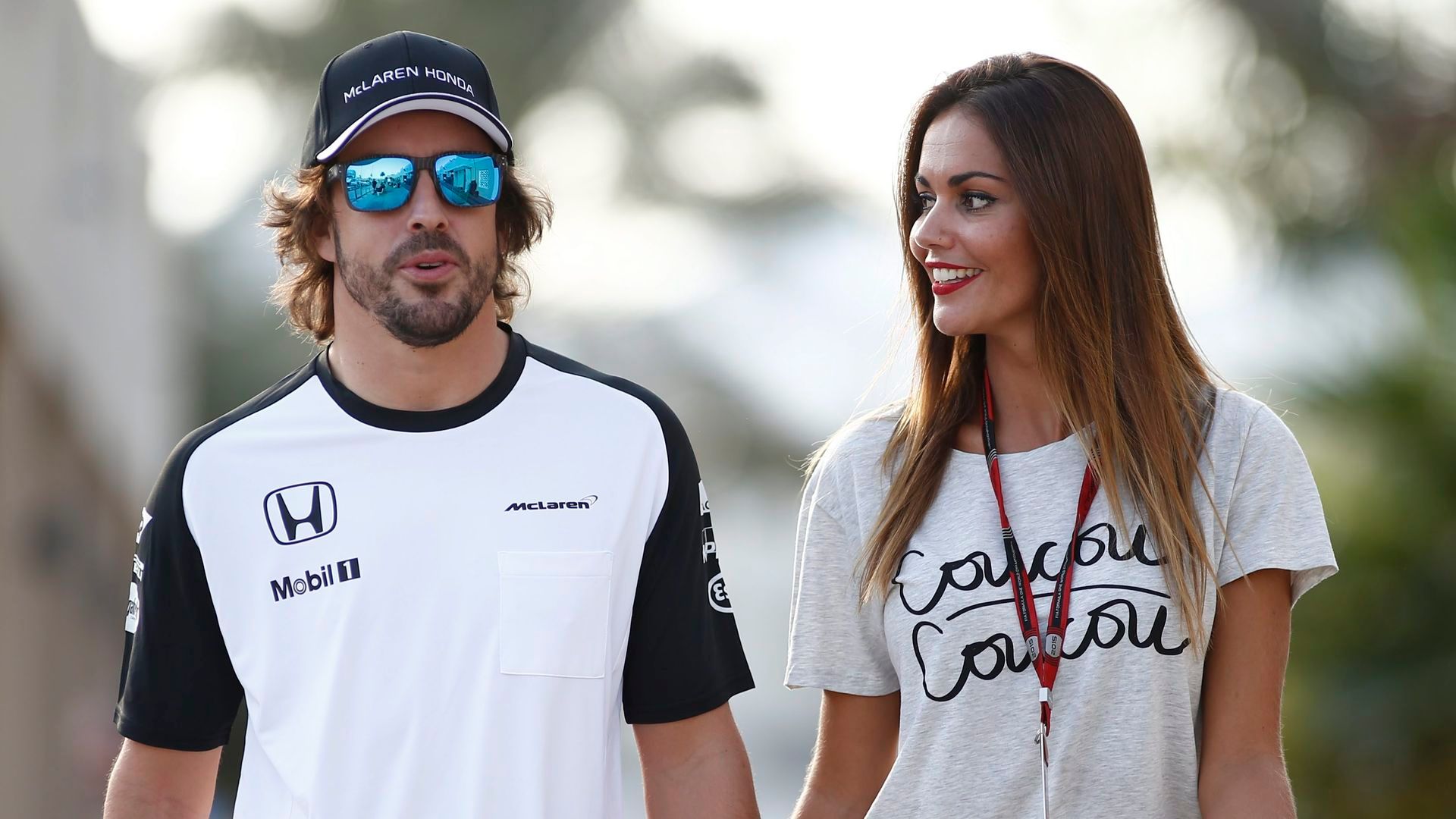 Fernando Alonso y Lara Álvarez, en una imagen de archivo
