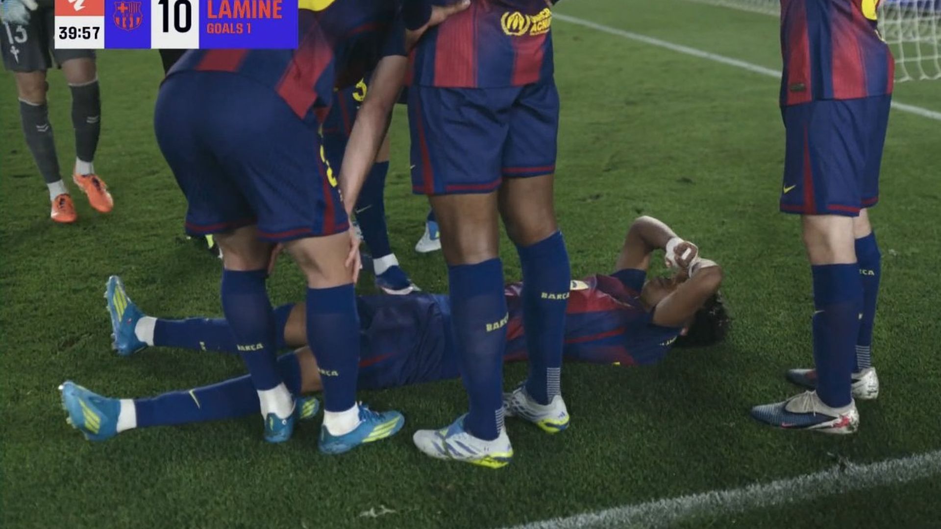 Lamine Yamal se lesiona ante el Celta