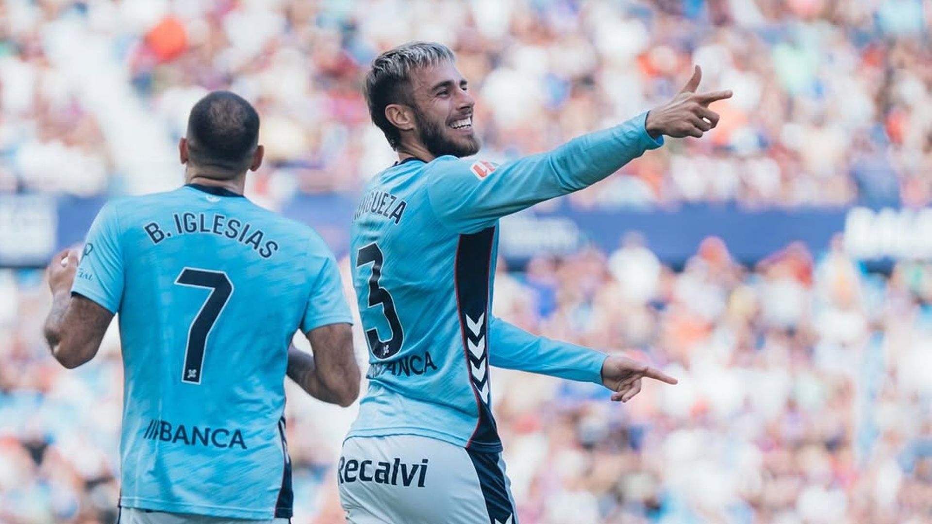 Óscar Mingueza en Balaídos