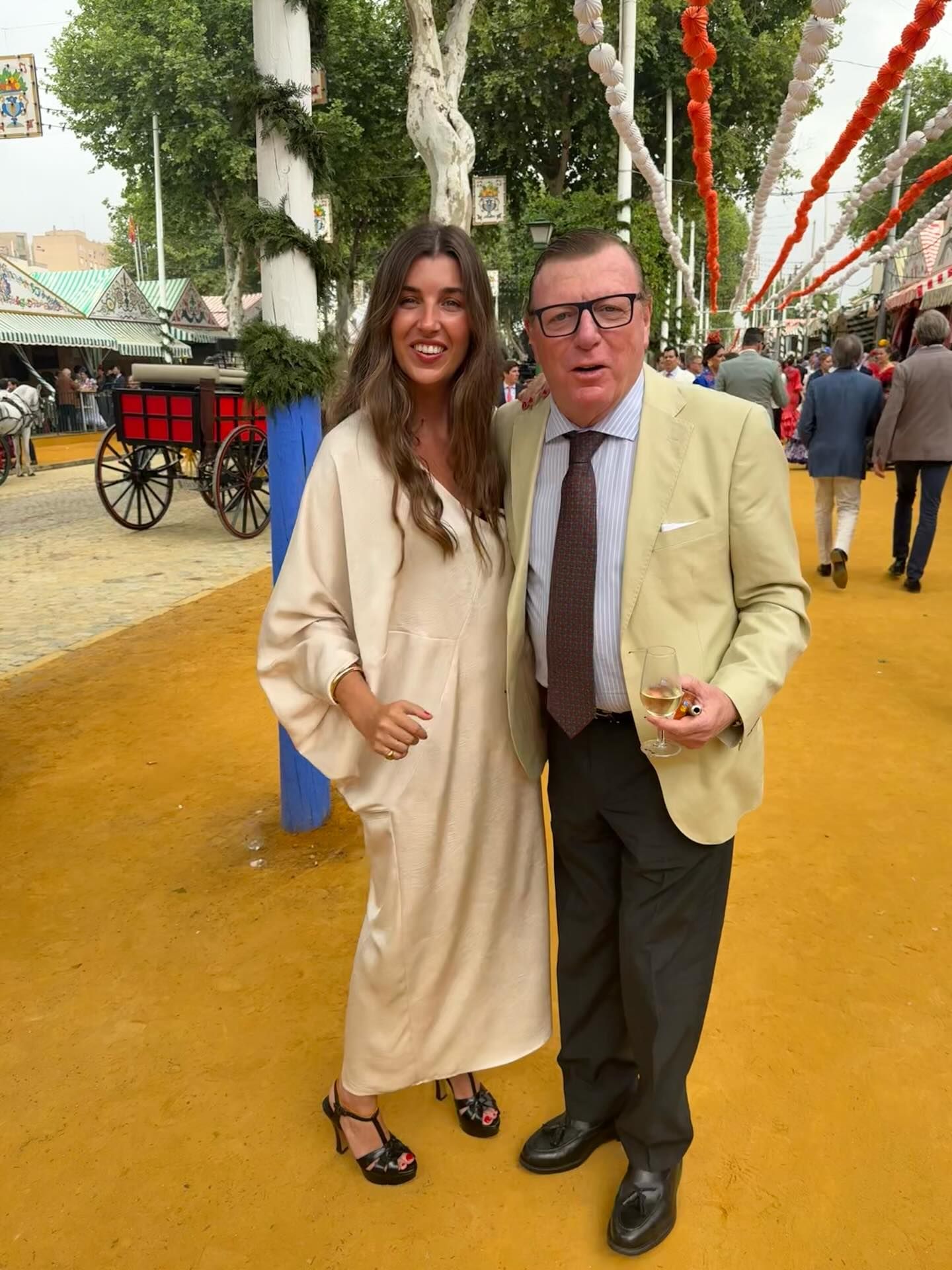 Patricia Cadaval y su padre, César Cadaval