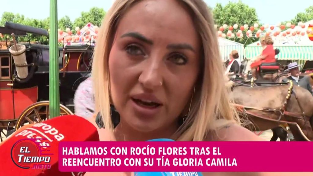 Rocío Flores aclara cómo ha sido volver a ver a Gloria Camila en la Feria de Abril: "He hablado con ella"