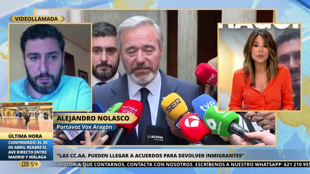 Nolasco, portavoz de Vox en Aragón, tras el acuerdo con el PP: 