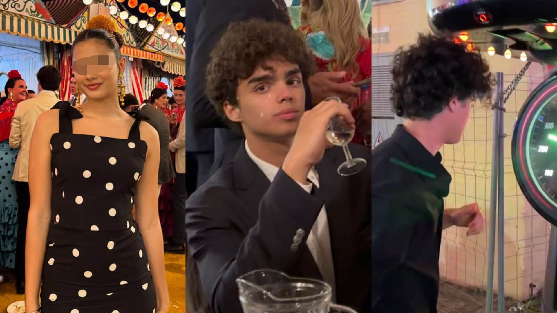 Ava, Orson y Lenon, los tres hijos de Paz Vega y Orson Salazar, disfrutando de la Feria de Abril tras la separación de sus padres