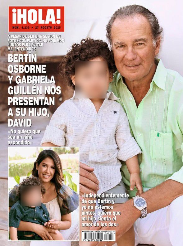 Bertín Osborne, con su hijo