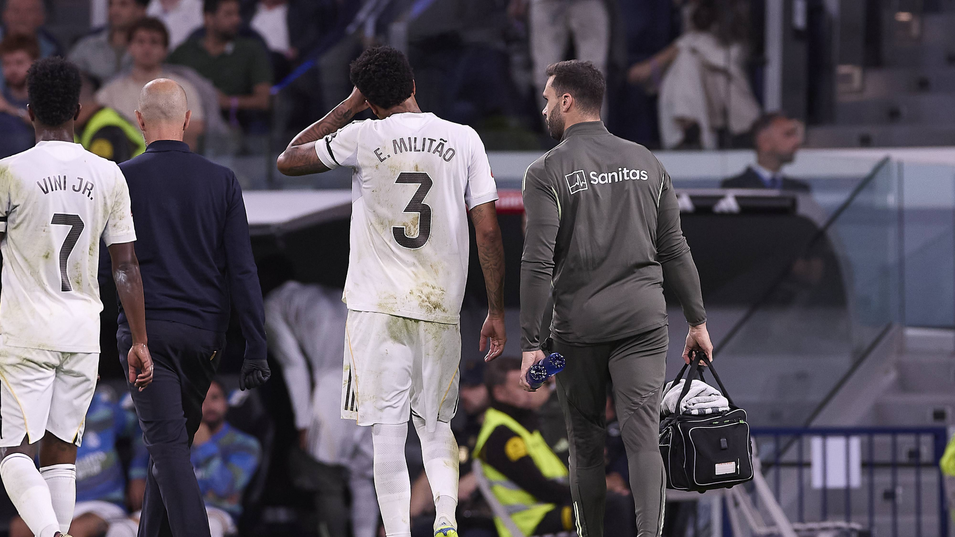 Éder Militao, en el Real Madrid-Alavés