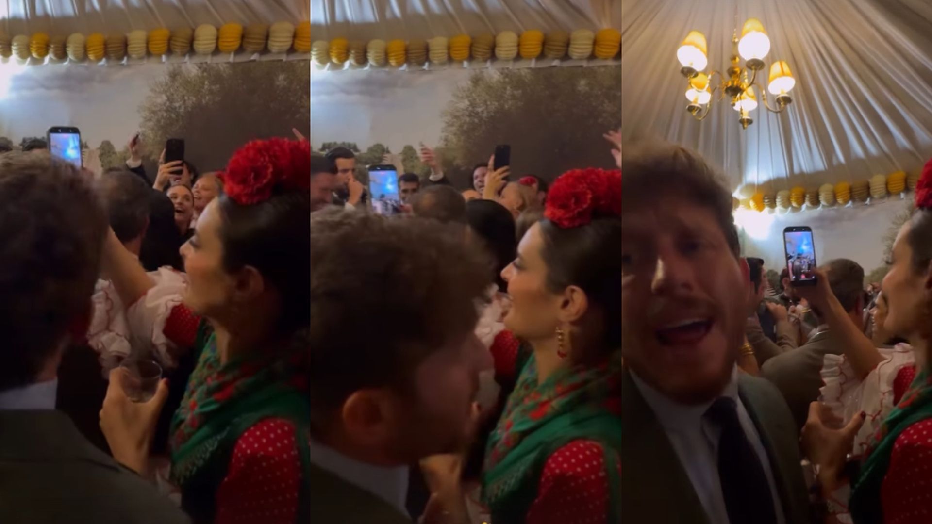 El encuentro de Susana Molina y Gonzalo Montoya en la Feria de Abril