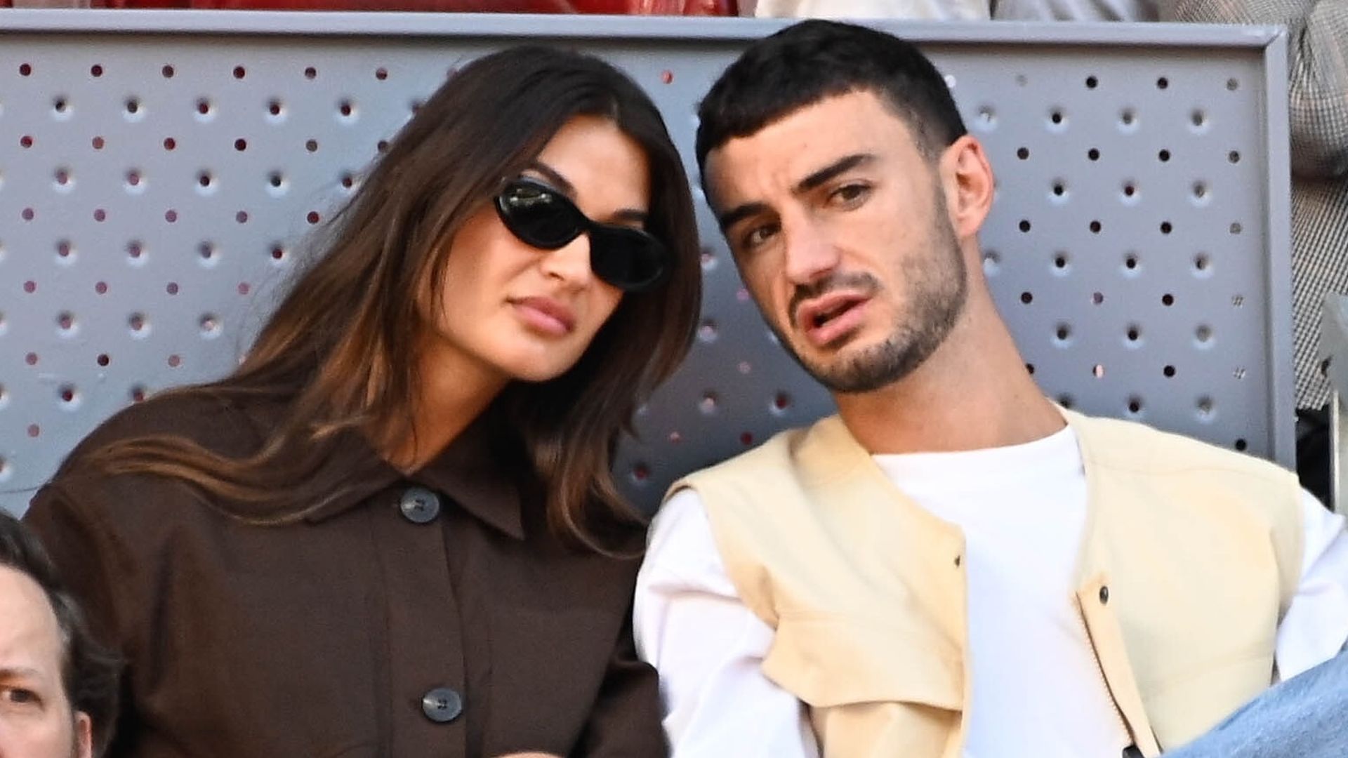 Estela Grande y Juan Iglesias en un partido de tenis