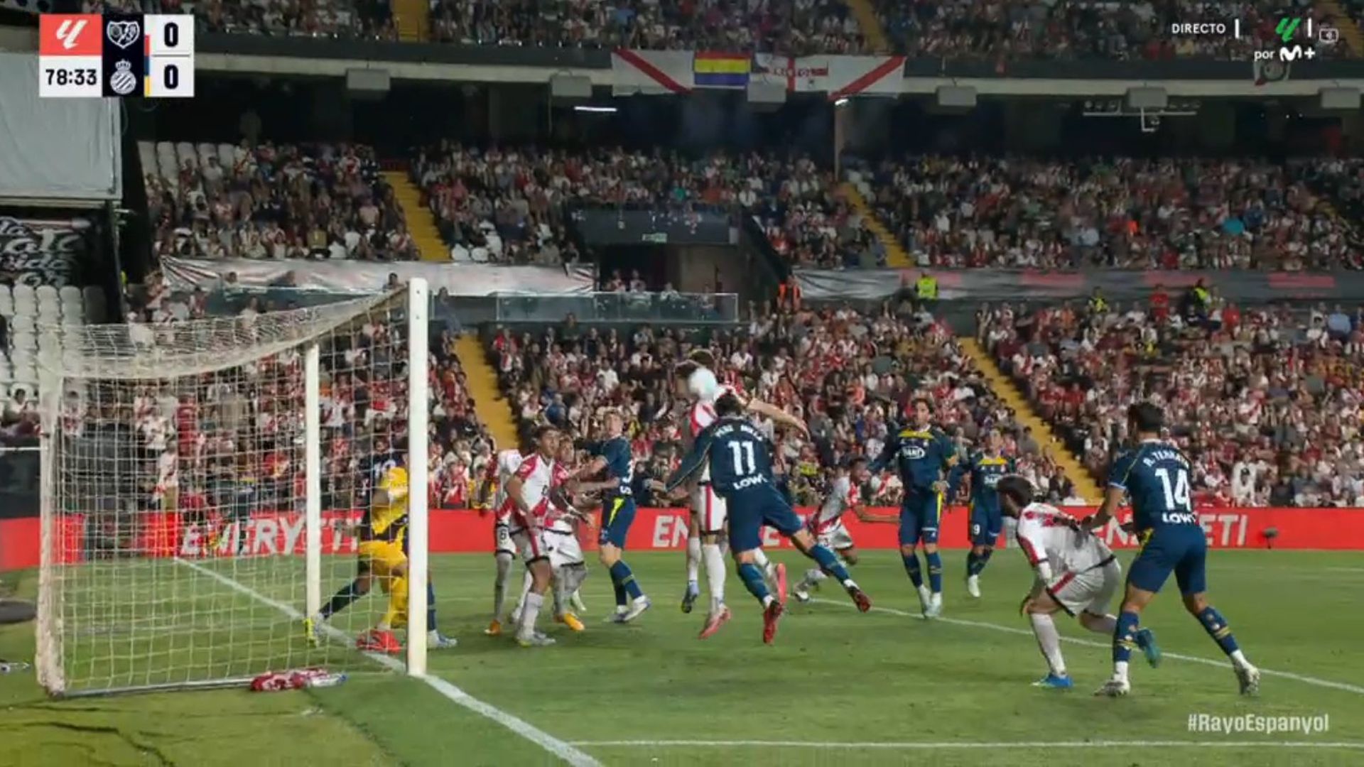 Fallo de Pere Milla ante el Espanyol