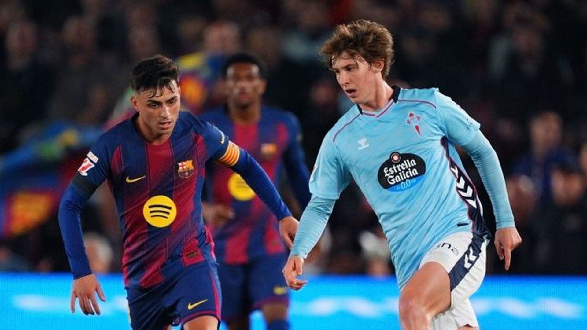 Fer López en el Camp Nou