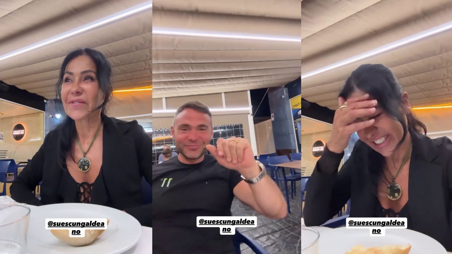 Maite Galdeano y Cristian Suescun, compartiendo confidencias