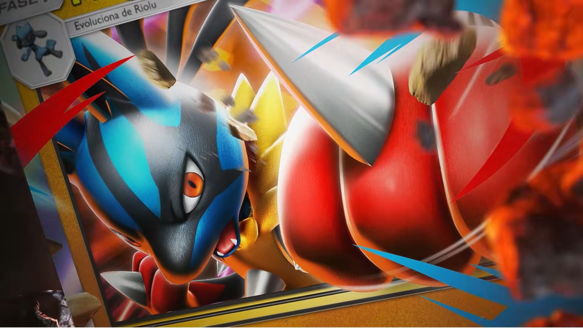 Mega Lucario, la nueva carta de Aura Pulsante en Pokémon Pocket.